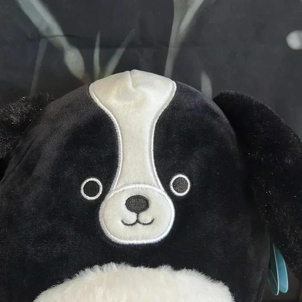 🦖 NWT Squishmallows 7” Nathaniel the Cocker Spaniel Squishmallow 🖤🐶…
